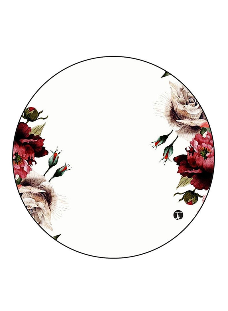 RKN Flowers Printed Fridge Magnet Round  Multicolour - Image 2