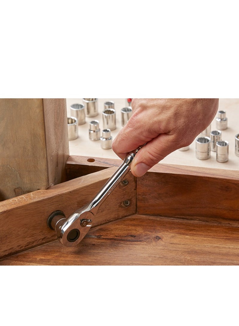 ABBASALI Ratchet Handle 1/2 For All Types Of Short & Deep Sockets Used In Garage  - Image 2
