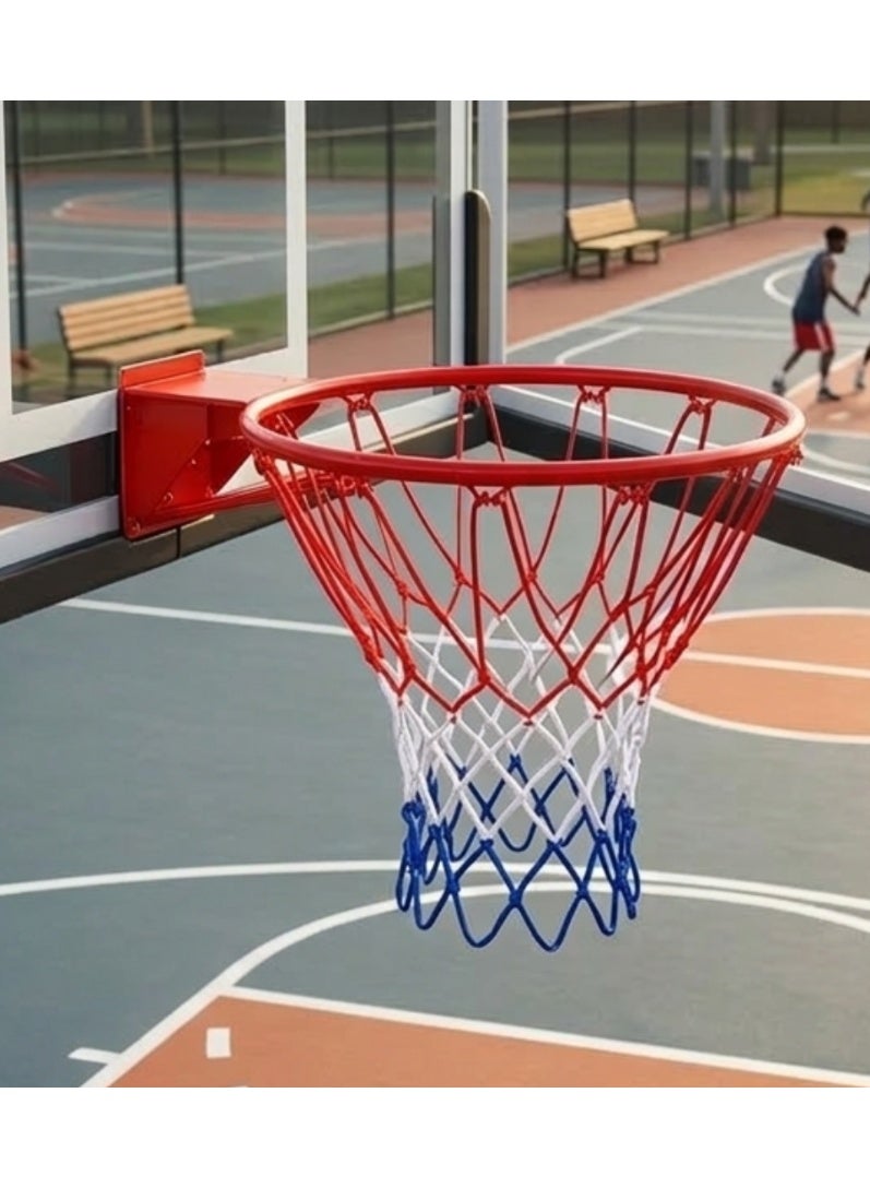 Spall Basketball Hoop with Net Heavy Duty Steel Ring Outdoor Indoor Basketball Rim Replacement Durable Basketball Goal for Wall or Backboard - Image 2