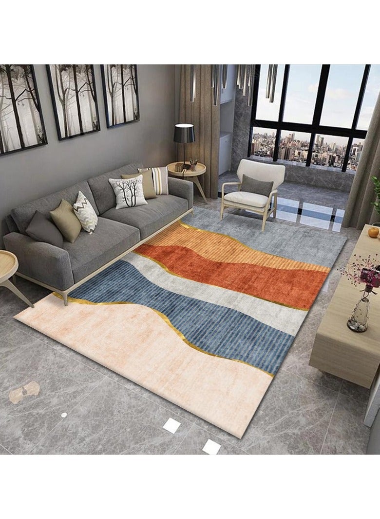Loquat Squality Soft And Comfortable Orange Series Modern Minimalist Carpet