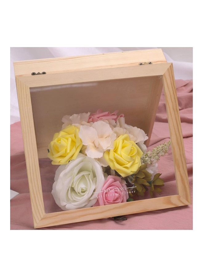 NIBEMINENT 25-Piece Artificial Roses Flower Real Touch Multicolour - Image 3