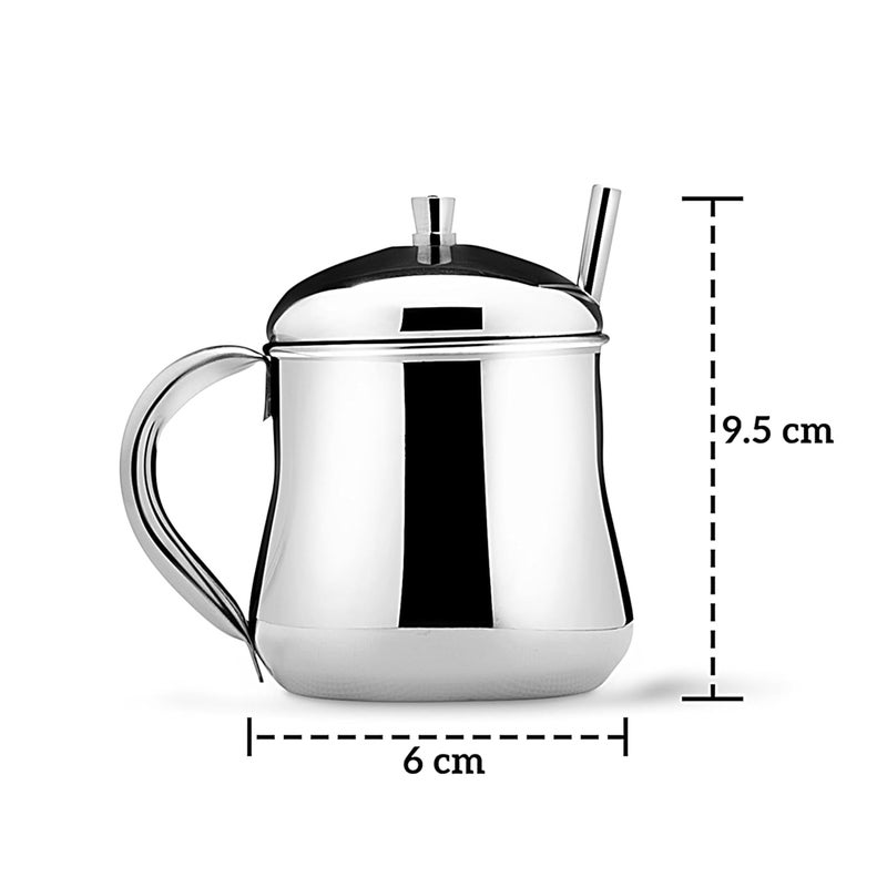 Expresso كوب شرب للأطفال من الفولاذ المقاوم للصدأ مع قشات (200 مل) - Image 5