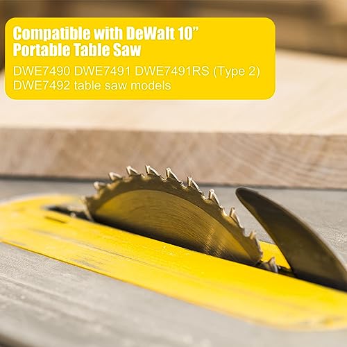 folosem DWE7402DI Table Saw Accessories Dado ThroatPlate Dado Blades for 10 inch Table Saw DWE7490 DWE7491 DWE7491RS DWE7492 - Image 4