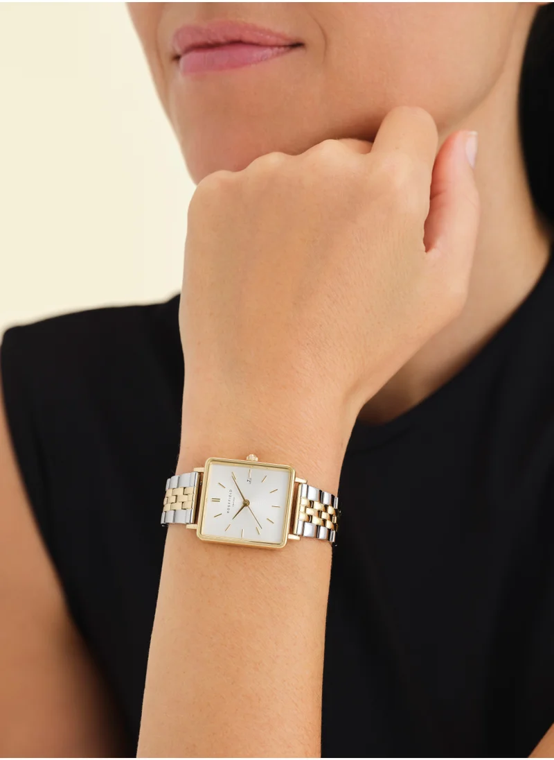 روزفيلد Rosefield The Boxy White Sunray Silver Gold Duo