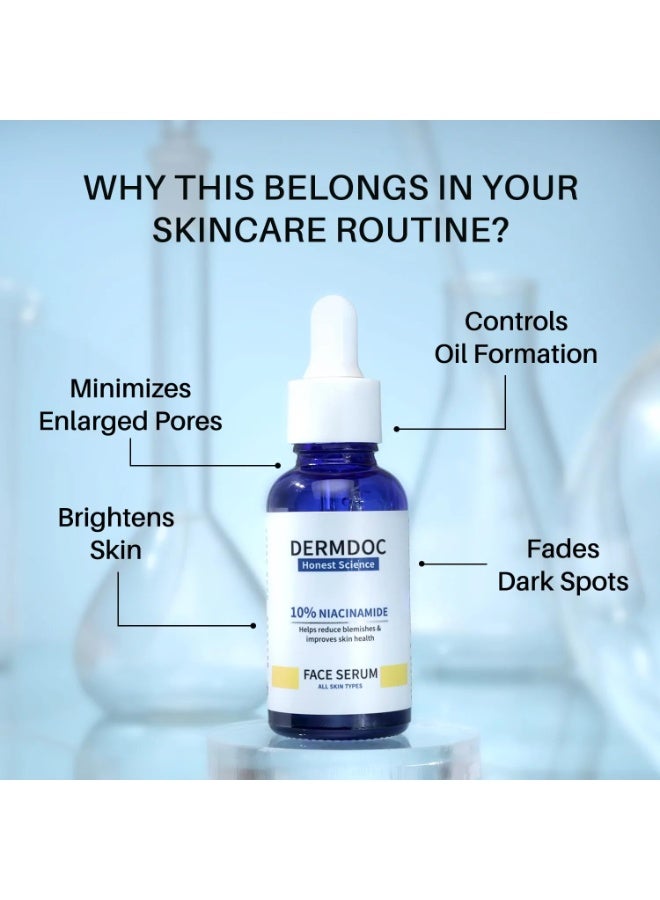 DermDoc Skin Glow Pack of Two Serum – Glycolic acid serum(15ml) & Niacinamide Brightening Serum (15ml) | Pore Cleansing | Fragrance-Free | Oily Skin & Glow Formula - Image 3