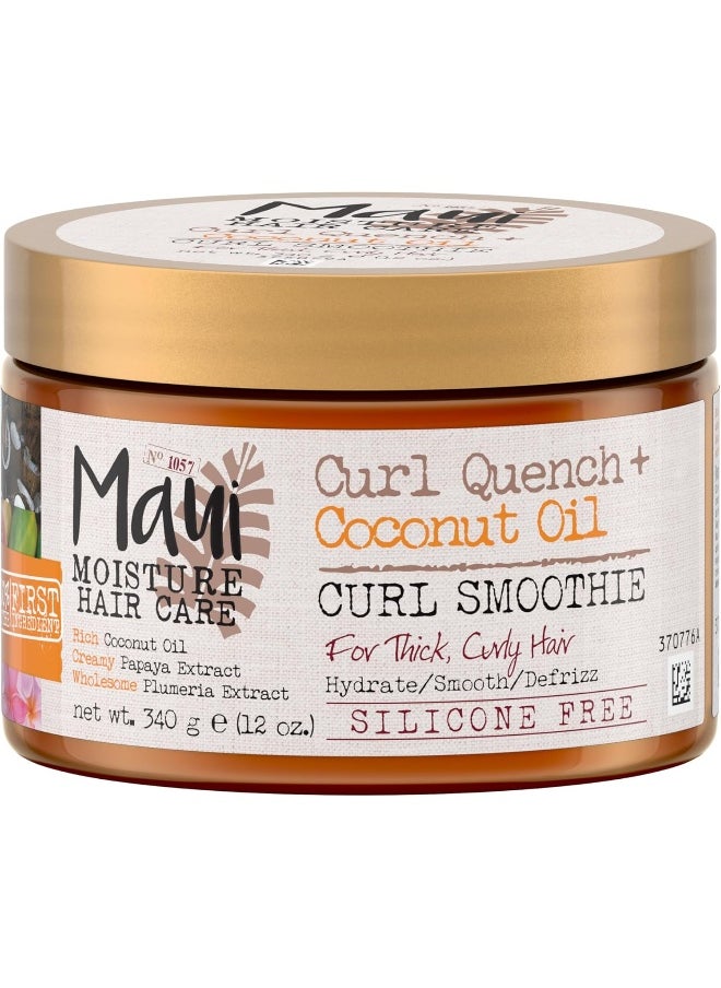 MAUI MOISTURE Curl Quench + Coconut Oil Hydrating Curl Smoothie  - Image 1