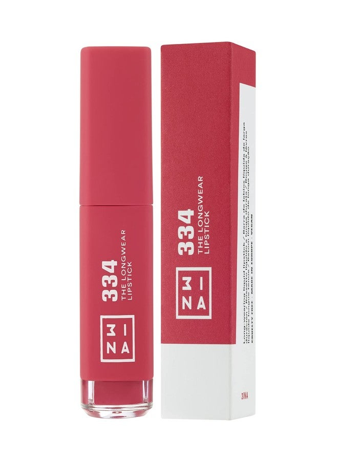 3إنا أحمر شفاه 3INA طويل الأمد رقم 334 - ترطيب طبيعي، سريع الجفاف - ألوان تدوم طوال اليوم وتناسب جميع ألوان البشرة - خالٍ من القسوة على الحيوانات، خالٍ من البارابين، مستحضرات تجميل نباتية - لون وردي زاهٍ - 0.22 أونصة سائلة - Image 4