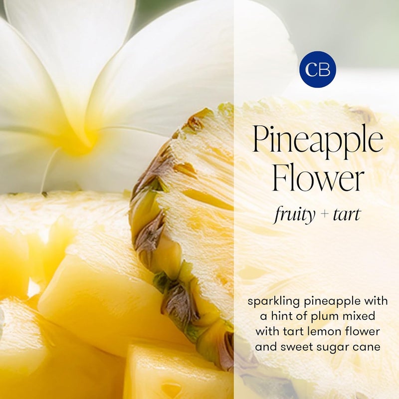 Capri Blue Mercury Iridescent Signature Jar Candle - 19 Oz - Pineapple Flower - Image 3