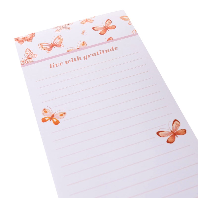 Graphique Butterfly Magnetic Notepad | 100 Tear-Away Sheets | Grocery, Shopping, To-Do List | Magnetic Writing Pad for Fridge, Kitchen, Office | Lined Paper | Great Gift | 4â€ x 9.25â€ - Image 3
