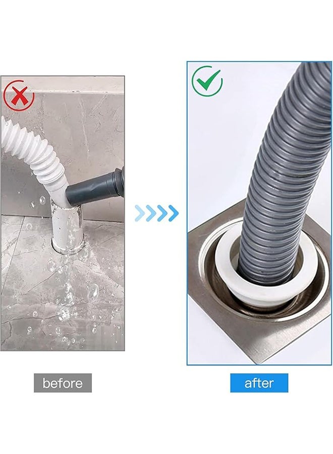 4 Pcs Drain Pipe Seal Ring, Shower Floor Drain Hose Backflow Preventer, Sewer Silicone Tube Seal Ring, Laundry Room Bathroom Bathtub Kitchen Cleaning Tools  - Image 2