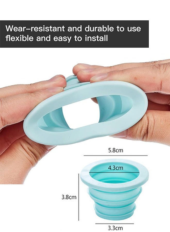 4 Pcs Drain Pipe Seal Ring, Shower Floor Drain Hose Backflow Preventer, Sewer Silicone Tube Seal Ring, Laundry Room Bathroom Bathtub Kitchen Cleaning Tools  - Image 4