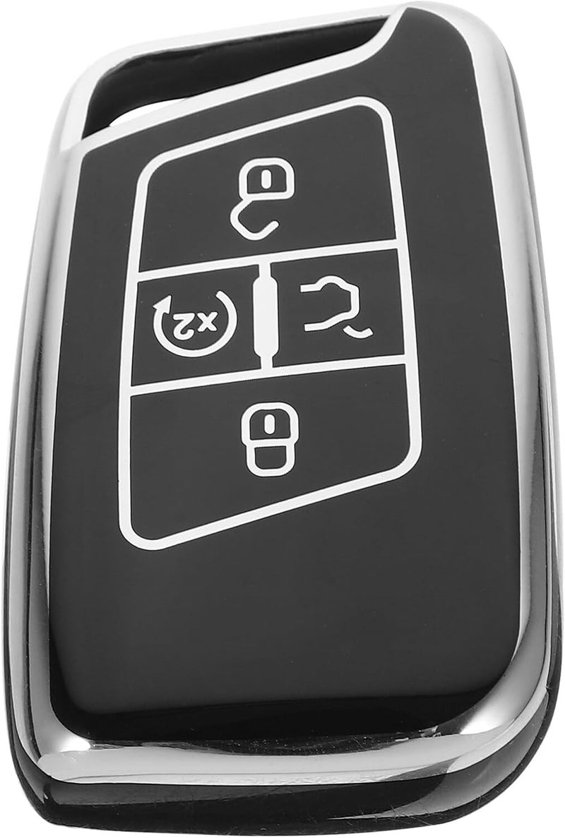 Car Key Fob Cover TPU Protective Shell for 5-Button Smart Key Accessory for Men and Women - Image 1