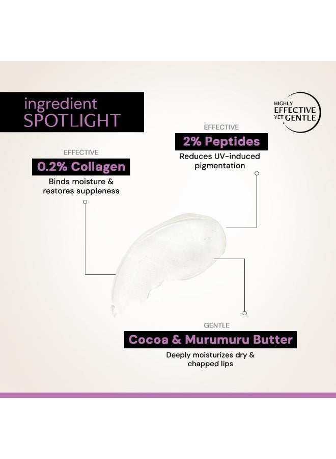 Deconstruct Lip Mask | Collagen And Peptide Lip Sleeping Mask For Dry Lips | For Women And Men | 8Gm,Clear - Image 4