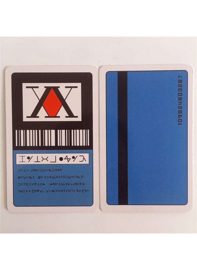 Generic Full-time Hunter License Card HUNTERxHUNTER Kioso Kulolo Kola Cosplay-Color:One Star License (Blue)  - Image 1