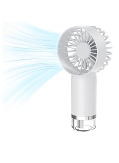 OUYoo OUYoo New Portable Handheld Misting Fan, Rechargeable Battery Operated Misting Fan, Water Mist Fan, Outdoor Misting Personal Cooling Device, Makeup Cooling Fan Travel, Beach (White)  - Image 1