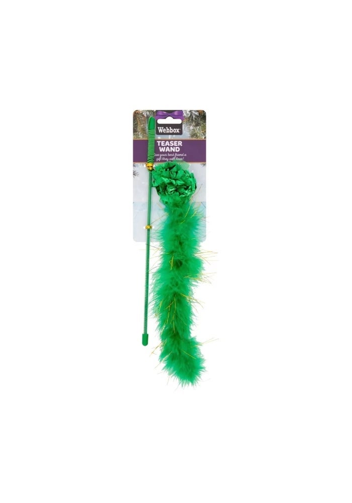 Cat Toy, Feather Green Teaser - 60cm, China