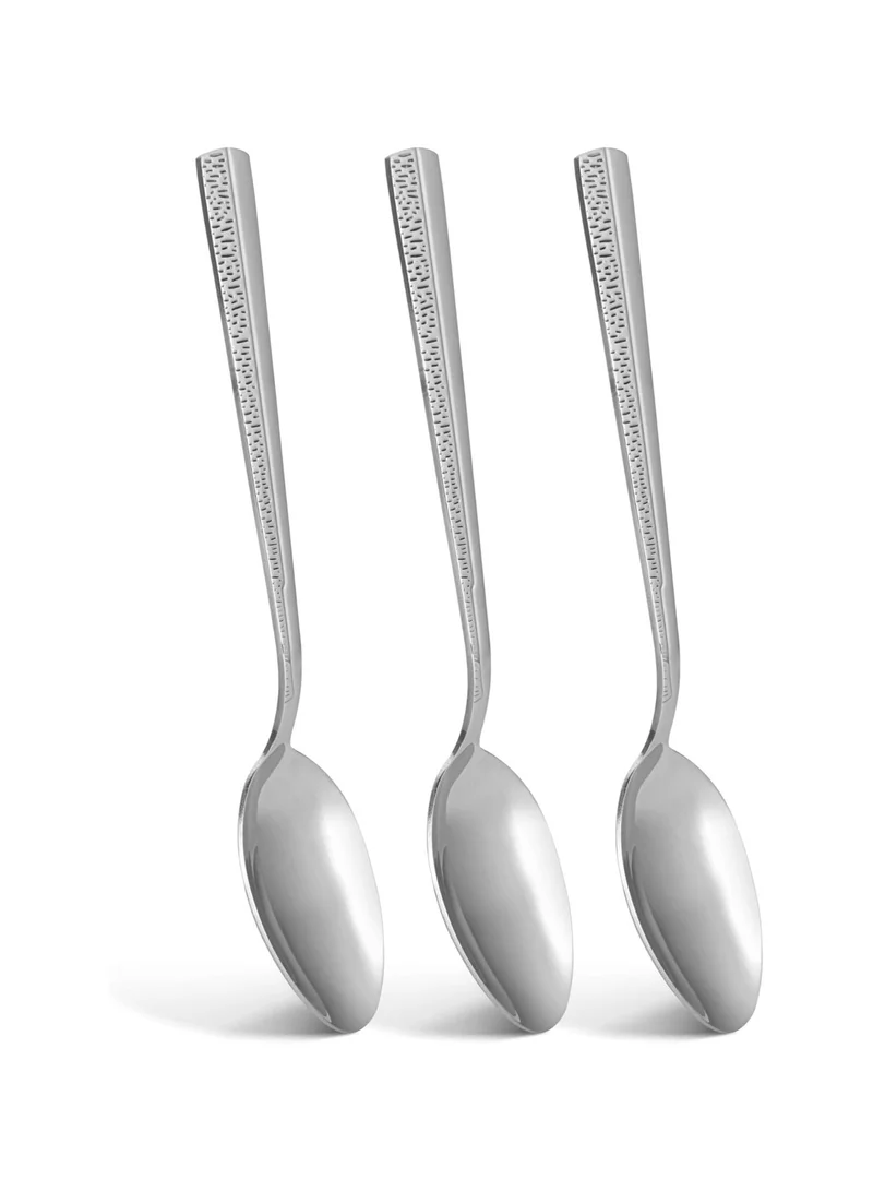 فيسمان 3-Piece Dinner Spoon 20cm, Stainless Steel Cutlery Set Flor Series