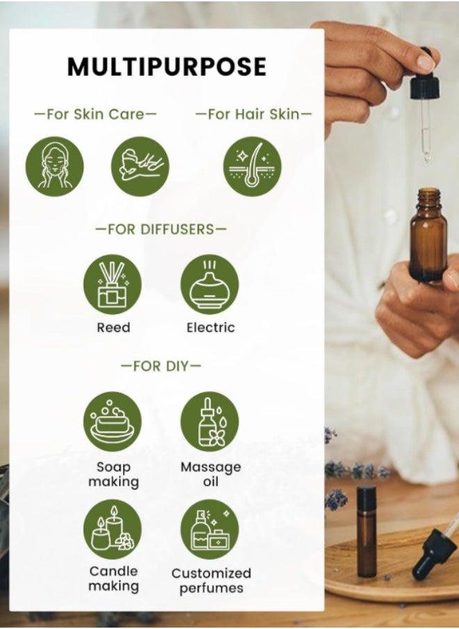 Essential Oils 6 Blends Set, Perfect for Humidifiers and Diffusers, Aromatherapy Diffuser Oils Scents, Essential Oil Kit for Home Use, Essential Oil Pack with Various Scents
