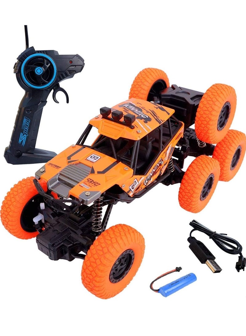 Toy Box 8 Wheel Rock Crawler Remote Control Car Motion Climbing RC Monster Truck 1:18 Scale Toys for 3+ Years  - Image 1