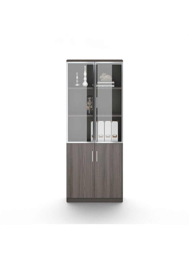 DANUBE HOME Hammel 4 Door Book case- Dark teakwood  - Image 2