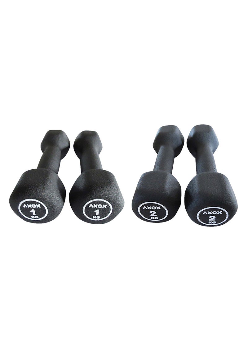 AXOX Neoprene Dumbbell 1kg - 10kg Set - Image 2