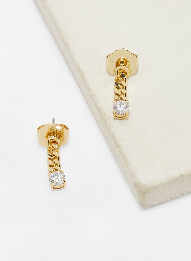 سي زد من كينيث جاي لين أقراط مرصعة على شكل سلسلة - Image 3