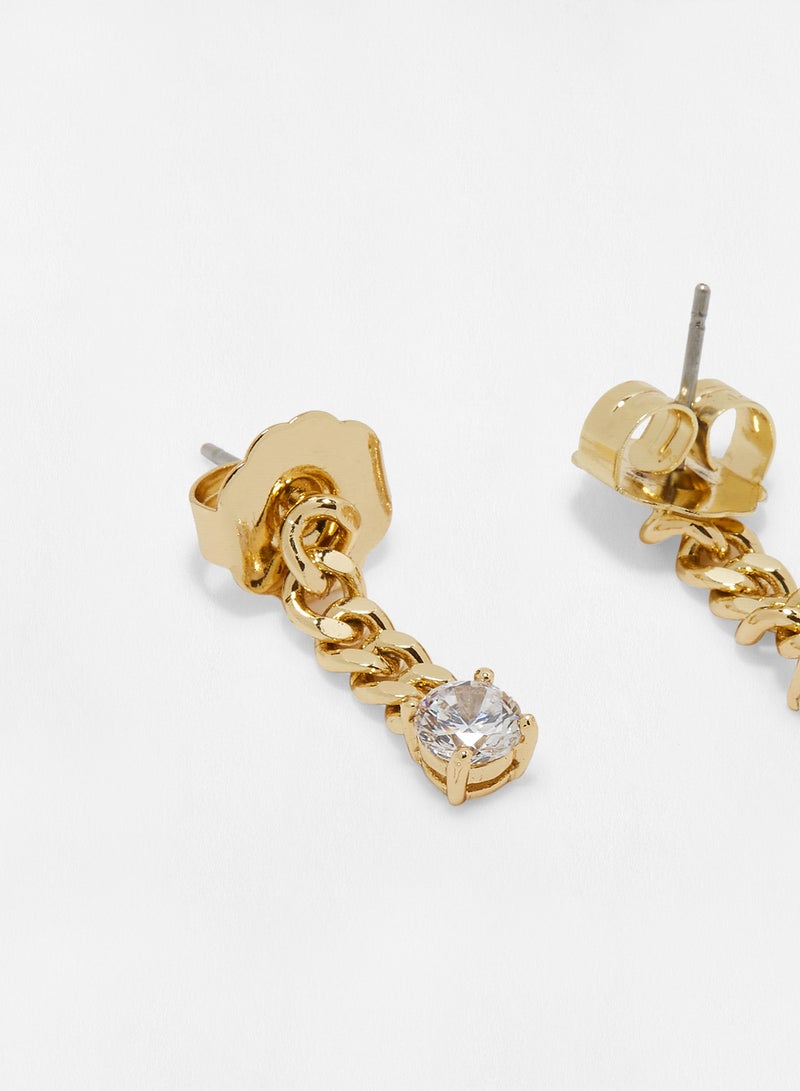 سي زد من كينيث جاي لين أقراط مرصعة على شكل سلسلة - Image 2