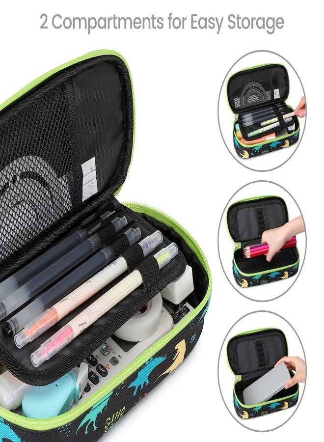 Cambond Pencil Case for Boys - Cute Pencil Case for Kids Large Capacity Pencil Pouch for School, Pencil Cases Only, Black Dinosaur - Image 5