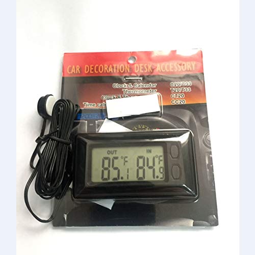 TOTMOX Mini Car Digital Interior LCD Display Temperature Meter Thermometer Black - Image 4