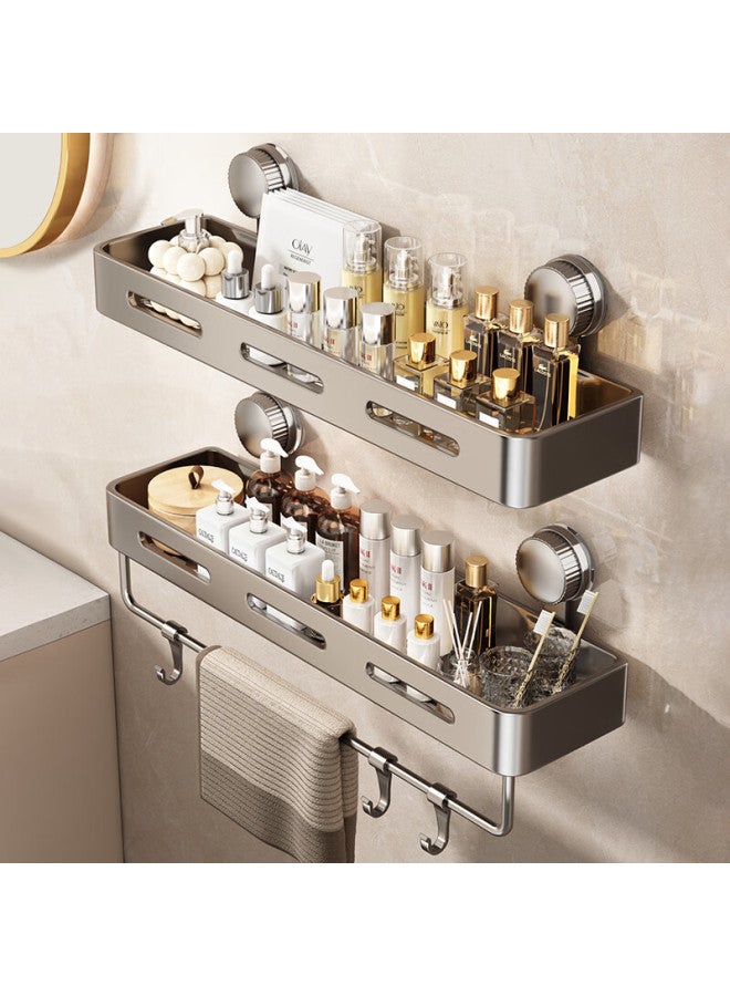 Muya Suction Cup Storage Rack, Bathroom No-drilling Tool, Toilet Washbasin Wall-mounted Storage Organizer