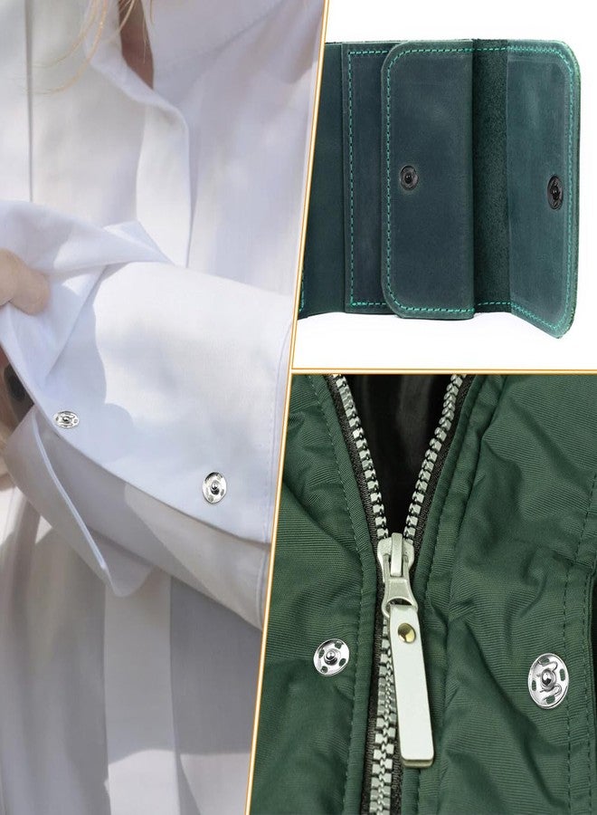 Quadafy 150 Pairs 3 Styles Skirt Hooks and Hook and Eye Sewing Buttons for Clothes, Metal Snaps Buttons Fasteners Press Studs Set for Skirt, Dress, Bra Hooks, Trousers, Sewing DIY Craftingt - Image 5