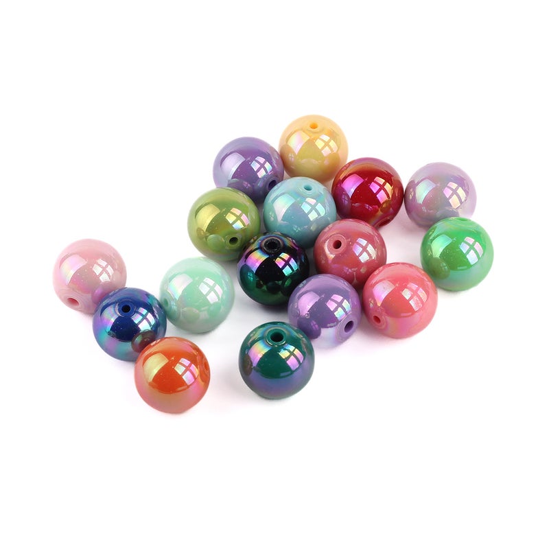 Colorful Acrylic Beads Round Shape for DIY Jewelry Making - Image 5
