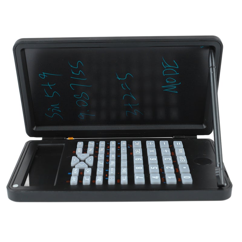 Scientific Calculator Two Row LCD Display Writing Tablet Sensitive Multifunction Desk Calculator for Office School - Image 4