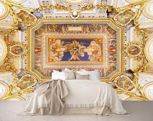 Reyhui Gold Jesus Christ Religious Fine Decorative Wall Mural for Interior Ceiling and Backdrop Murals（Not Peel and Stick） - Image 2