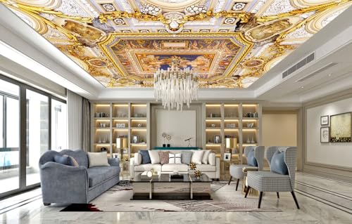 Reyhui Gold Jesus Christ Religious Fine Decorative Wall Mural for Interior Ceiling and Backdrop Murals（Not Peel and Stick） - Image 4