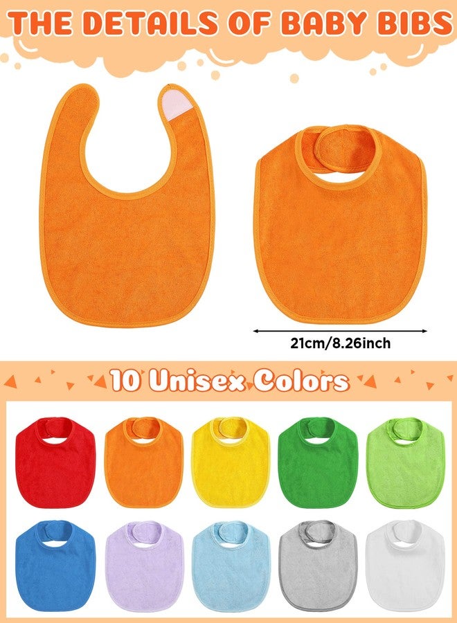 JaGely Baby Drool Bibs for Boys Girls Multicolor Cotton Waterproof Feeder Newborn Teething and Drooling - Image 2