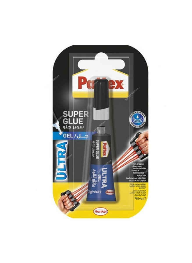 Pattex Pattex Super Glue Power Gel 2g All Purpose Adhesive for Flexible Materials, Easy to Use Clear Glue  - Image 1