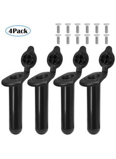 NIBEMINENT 4-Piece Kayak Fishing Rod Holder With Cap 24.0x20.0x10.0cm  - Image 2