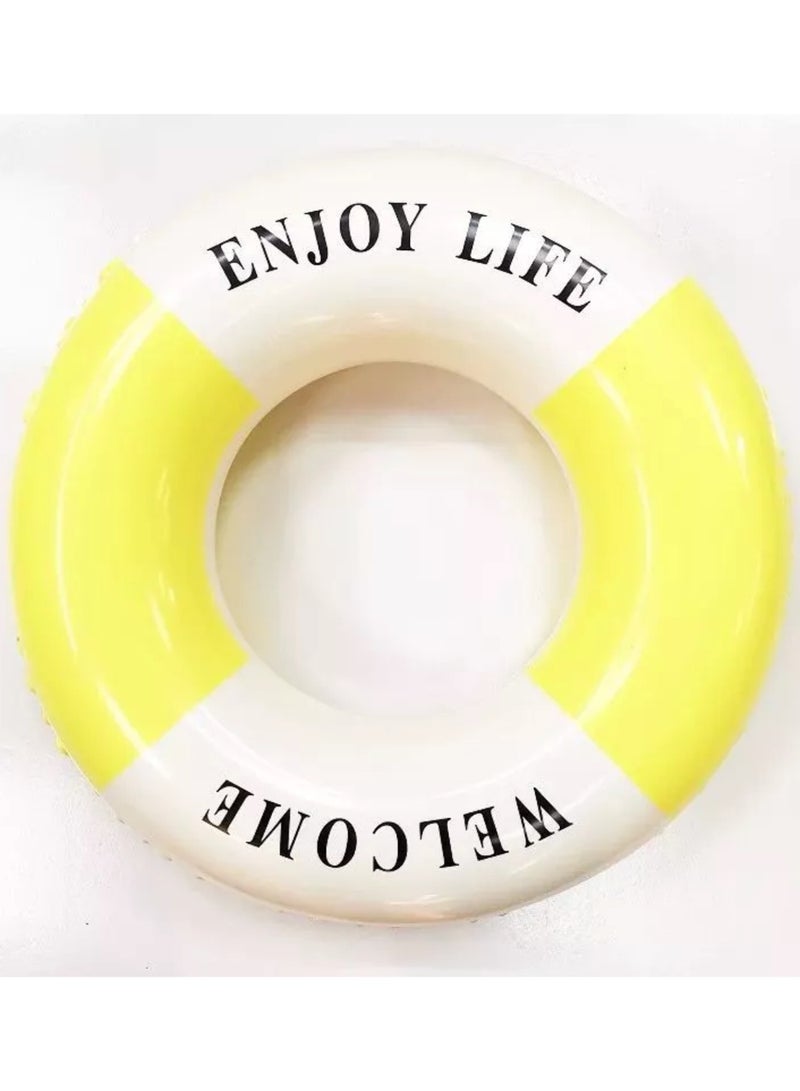 Inflatable Swimming Tube Pool Floats Tubes for Summer Beach Water Float Party Swimming Pool Ring Size: 34inch  - Image 2
