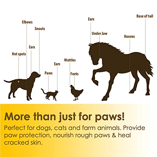 Natureland [8 OZ] Natureland Organic Paw Wax for Dogs and Cats, Natural Outdoor Protection to Heal, Repair, and Protect Dry, Chapped, or Rough Pads, Helps Protects Paws on Snow, Sand, or Dirt (8 OZ) - Image 4