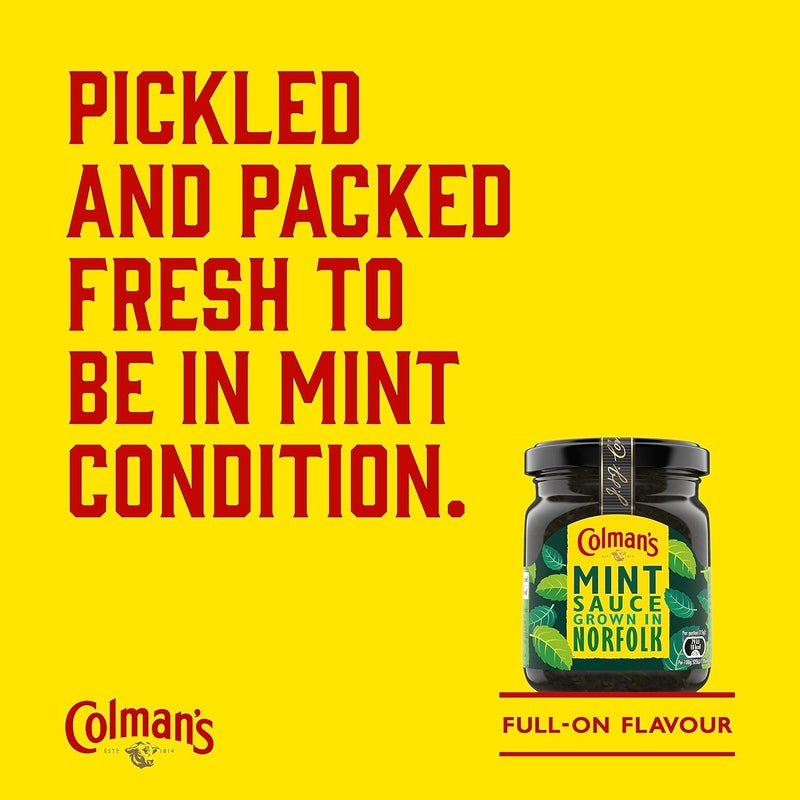 Colman's Colmans Fresh Garden Mint Sauce Original Colmans Classic Mint Sauce Imported From The UK England The Very Best Of British Mint Sauce - Image 2