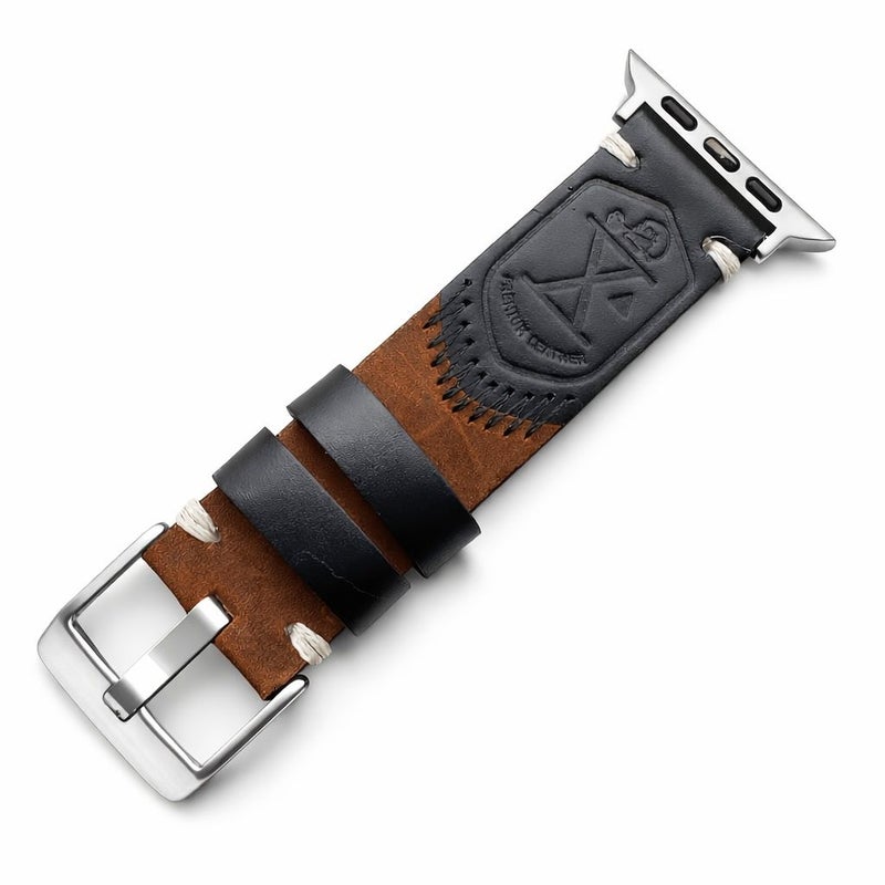 Hand Stitched Crazy Horse Leather Genuine Leather Watch Band New Dark Brown 42mm 44mm 45mm 46mm 49mm - Image 5