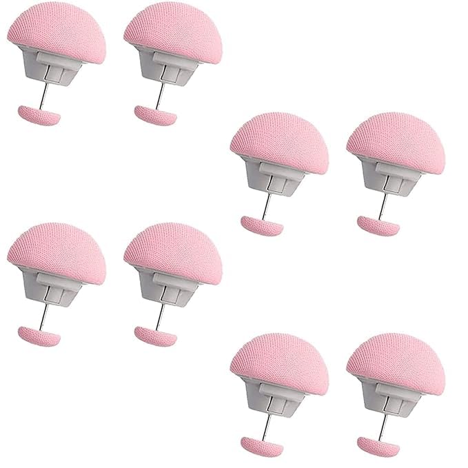 AMENDAS AMENDAS Bed Sheet Clips Pink | Duvet Cover Holding Clips | One-Key Unlock Design | Non-Slip Fixator for Comforter | Ideal for Blanket, Bed Sheet, Curtain, Socks, Mattress | Pack of 12  - Image 2