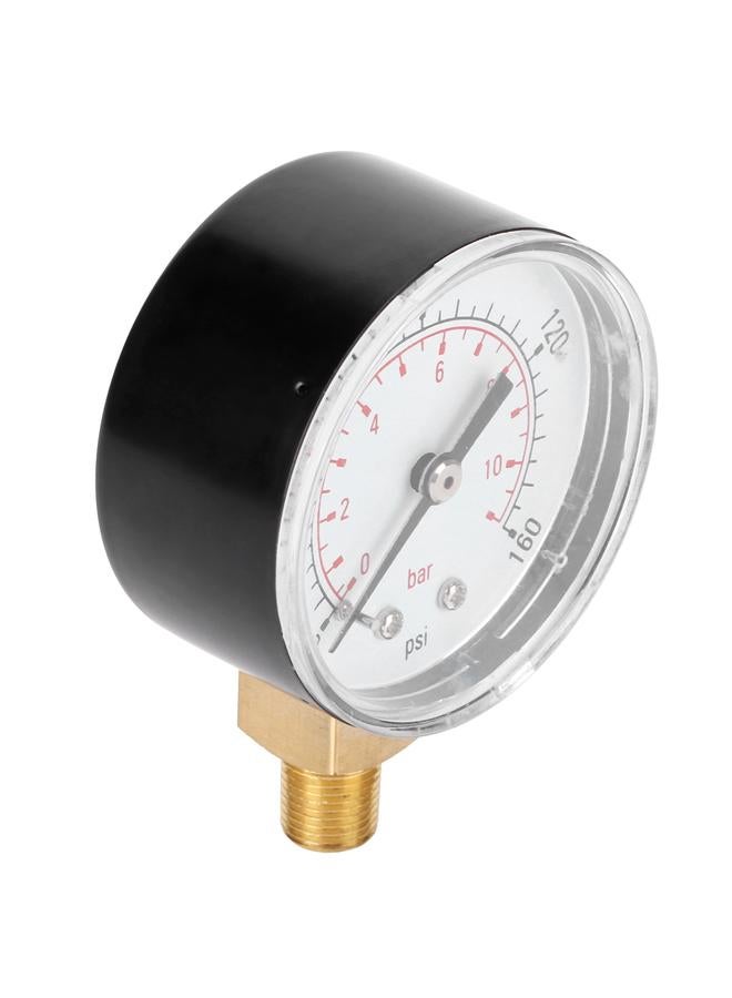 0-160psi 0-11bar Vacuum Pressure Gauge Manometer with Dual Scale for Water Oil Gas Liquid