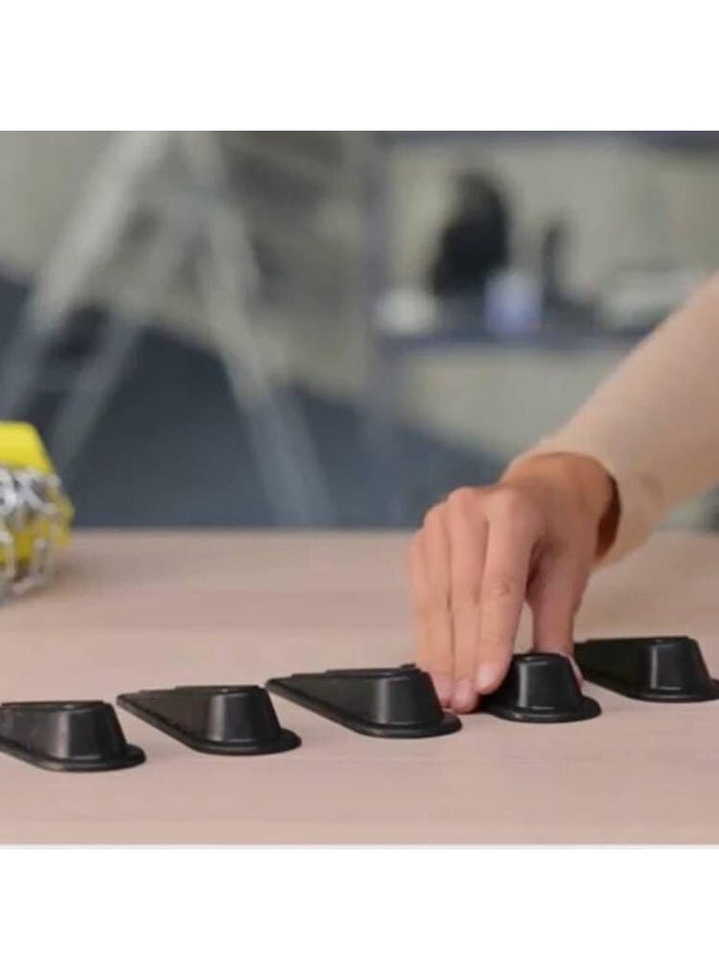 Rubber Doorstopper Wedge Suitable for All Floors Non-Scratching and Anti-Slip Design (5 Packs) - Image 4