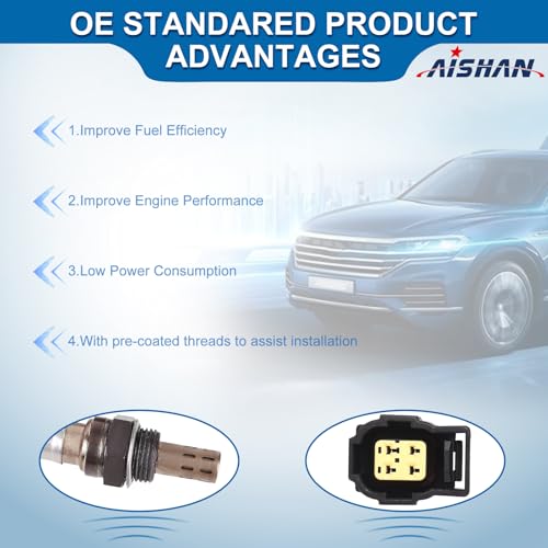 AISHAN 4PC O2 Oxygen Sensor UpstreamDownstream Compatible with Jeep Wrangler TJ Grand Cherokee Chrysler PT Cruiser Dodge Ram 1500 2500 3500 Van Dakota Durango 20012003 Replace 56028994AA 56041698AA - Image 3