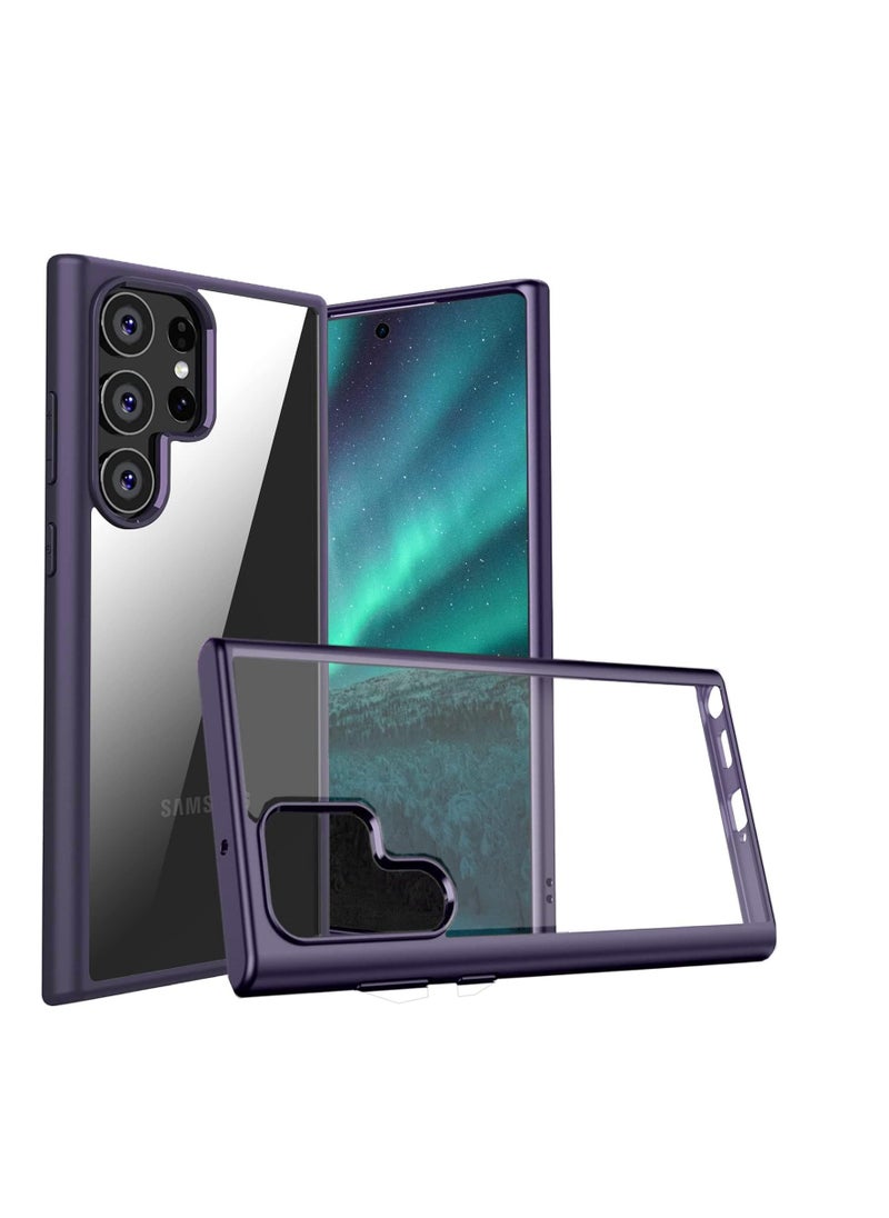 Generic Compatible with Samsung Galaxy S24 Ultra Case, Military-Grade Shockproof Anti-Yellowing, Supports Wireless Charging, Slim Protective Phone Case Full Bumper Cover - Deep Purple  - Image 1