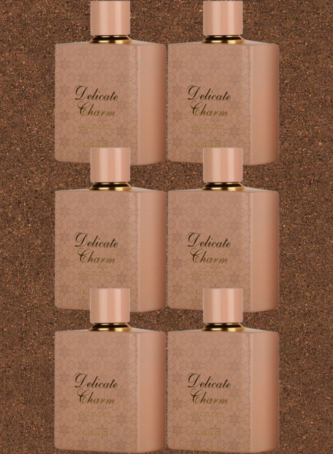 بيرفيومز 6 قطع عطر ديليكيت شارم 100 مل - Image 1