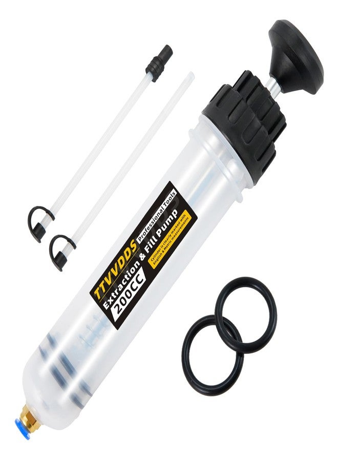 TTVVDDS Fluid Extractor Pump Automotive, 200 cc Oil Extractor Pump with Hose, Upgrade Oil Change Pump, Lightweight Oil Suction Pump for Transmission Fluid, Power Steering Fluid, Gear Oil, Brake Fluid - Image 1