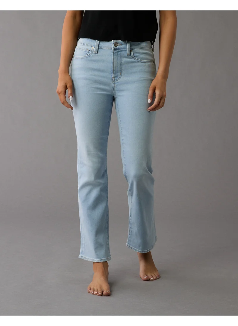 امريكان ايجل AE Next Level High-Waisted Kick Bootcut Crop Jean